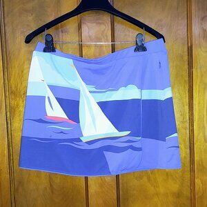 McLaughlin Blue Ocean Scene Skort